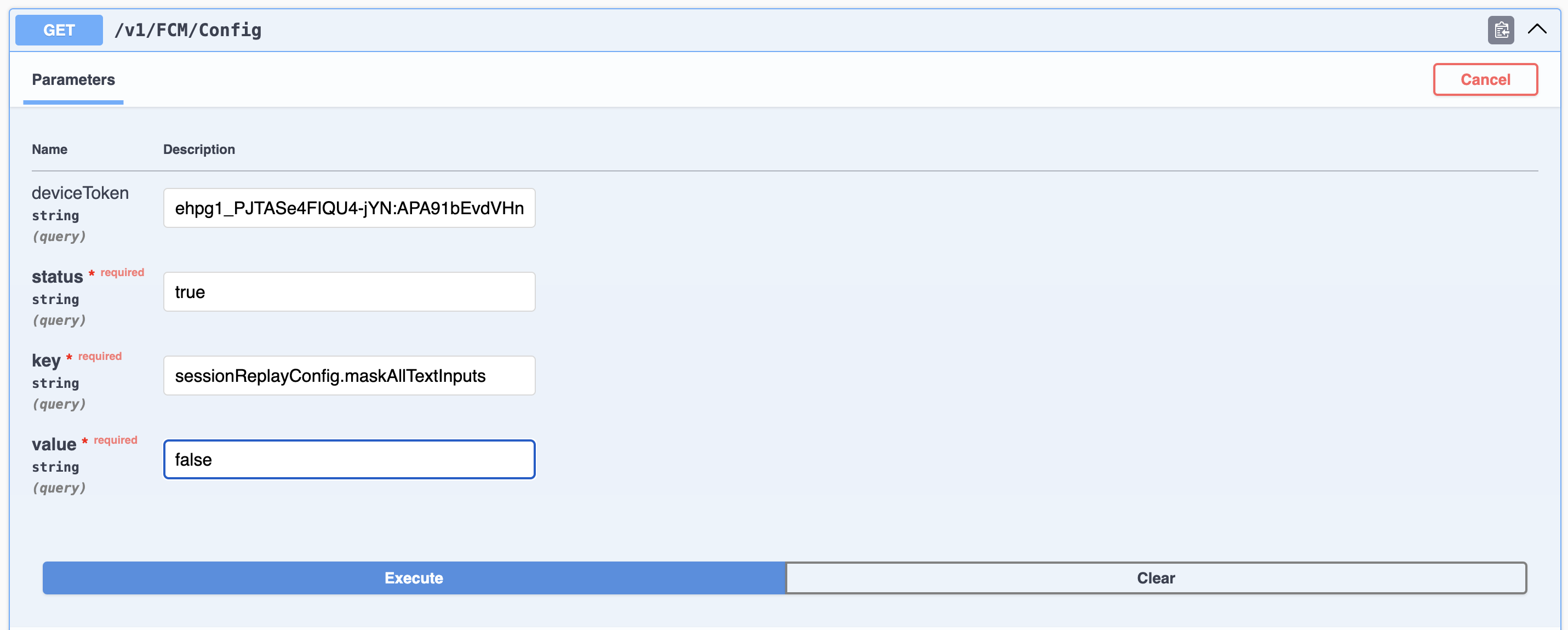 Configuration UI