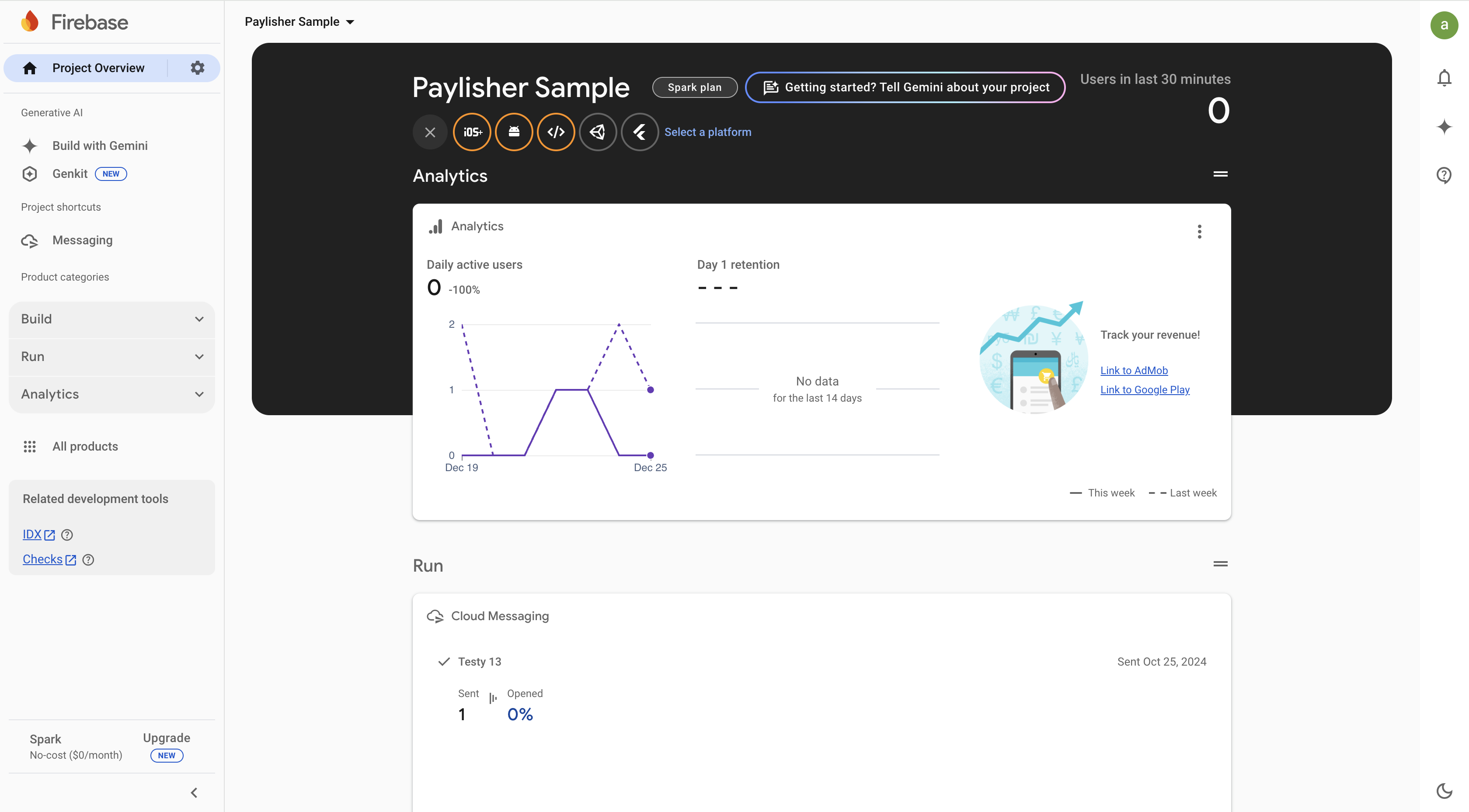 Open Firebase Project