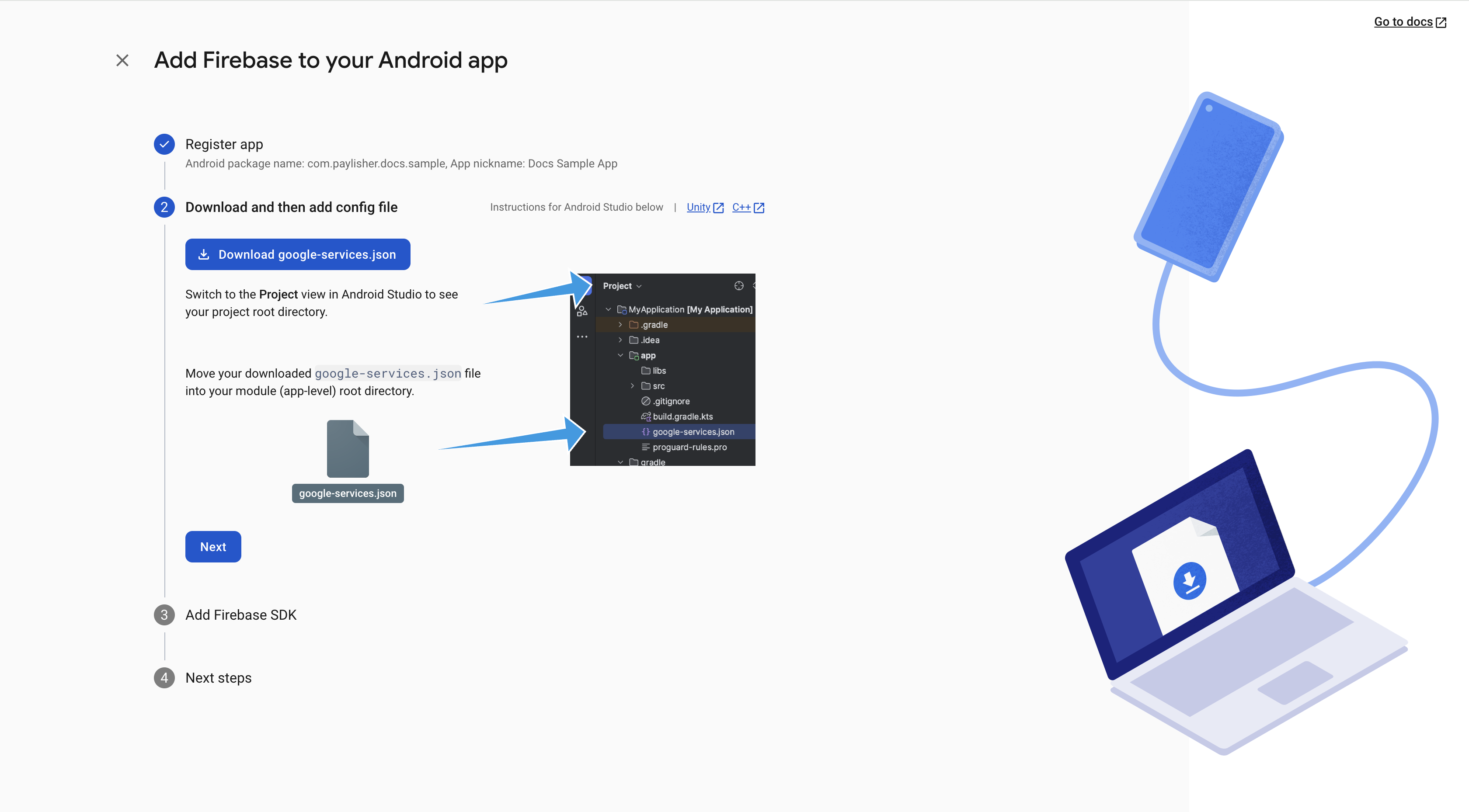 Add JSON file to your Android project