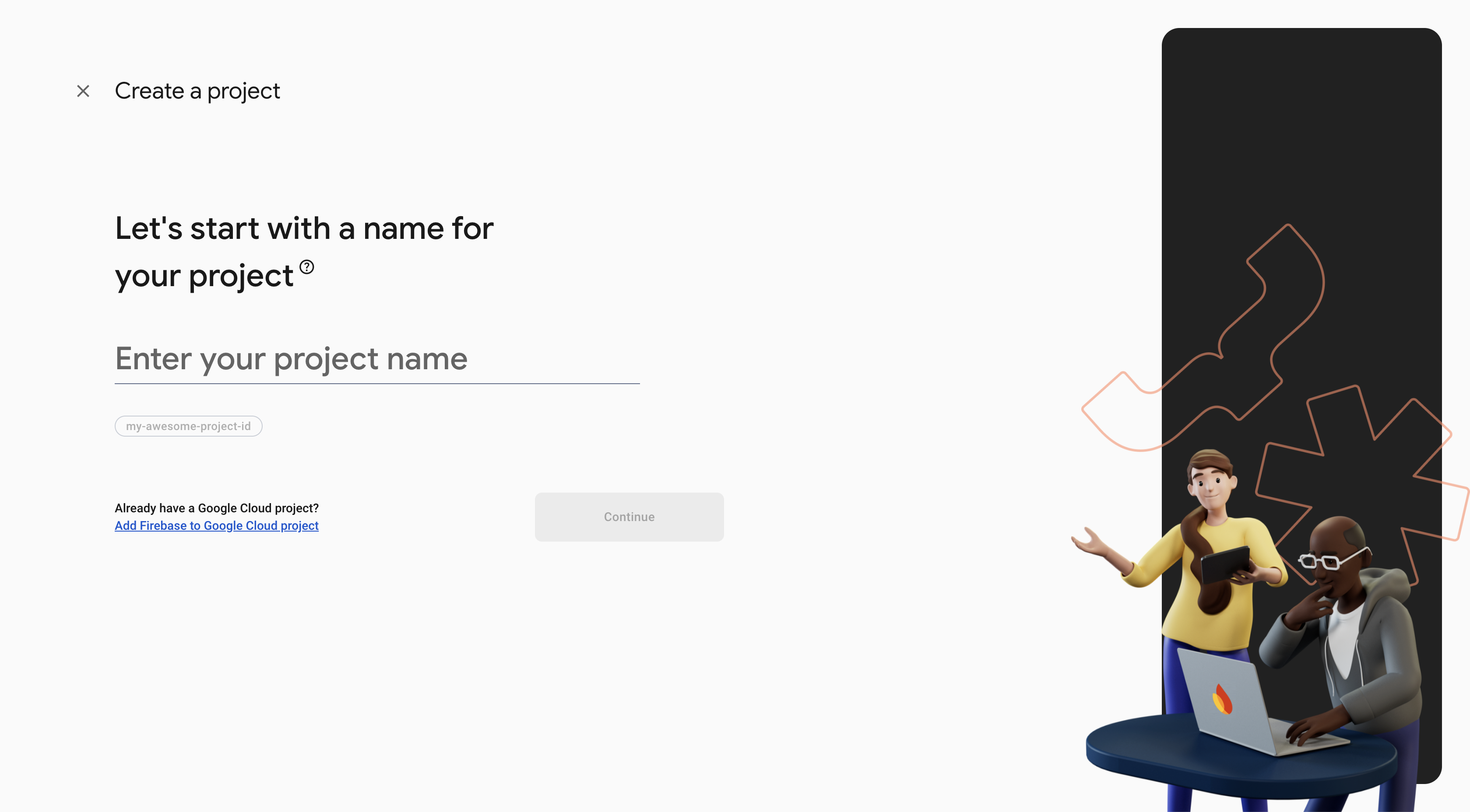 Create a Firebase Project