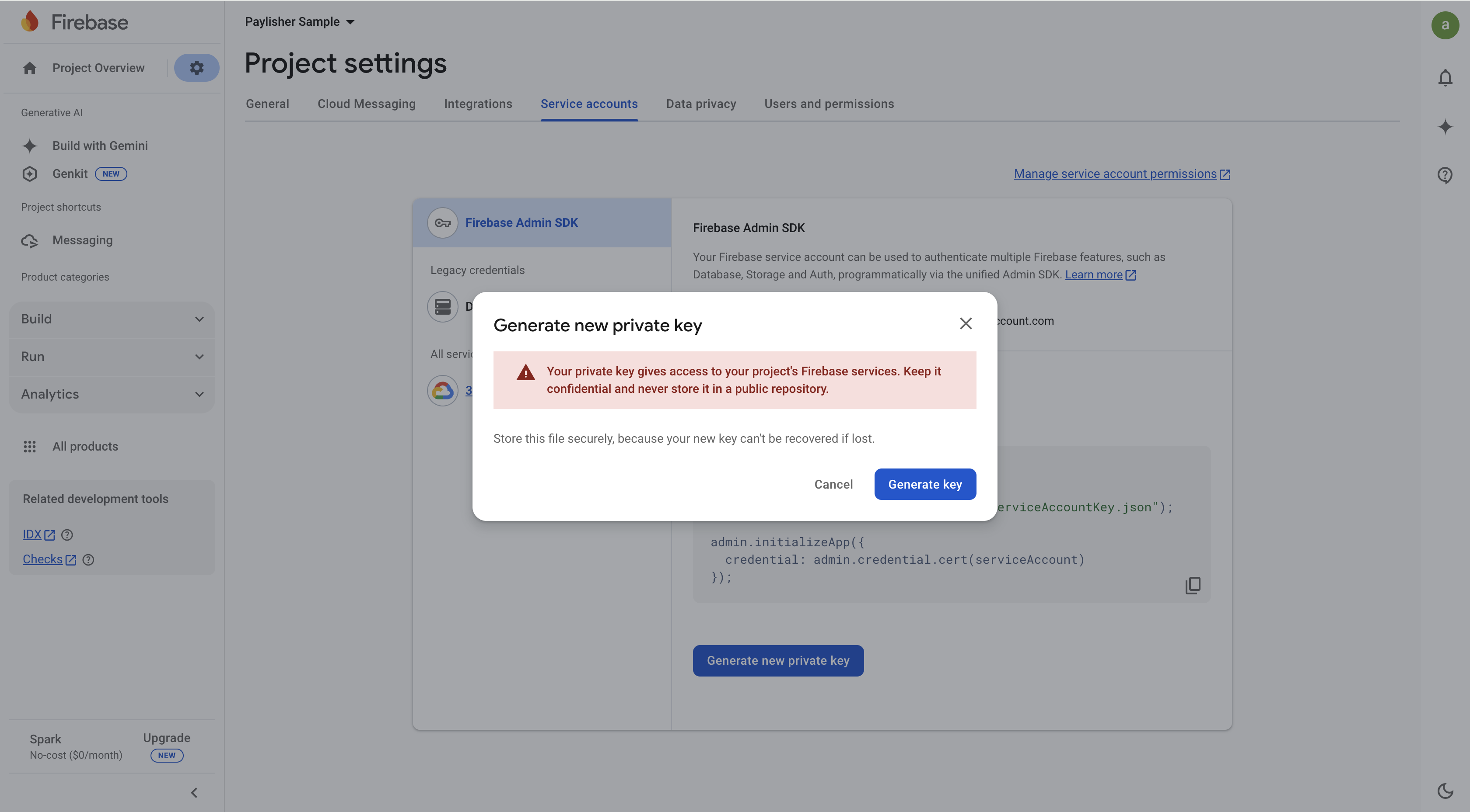 Generate Private Key